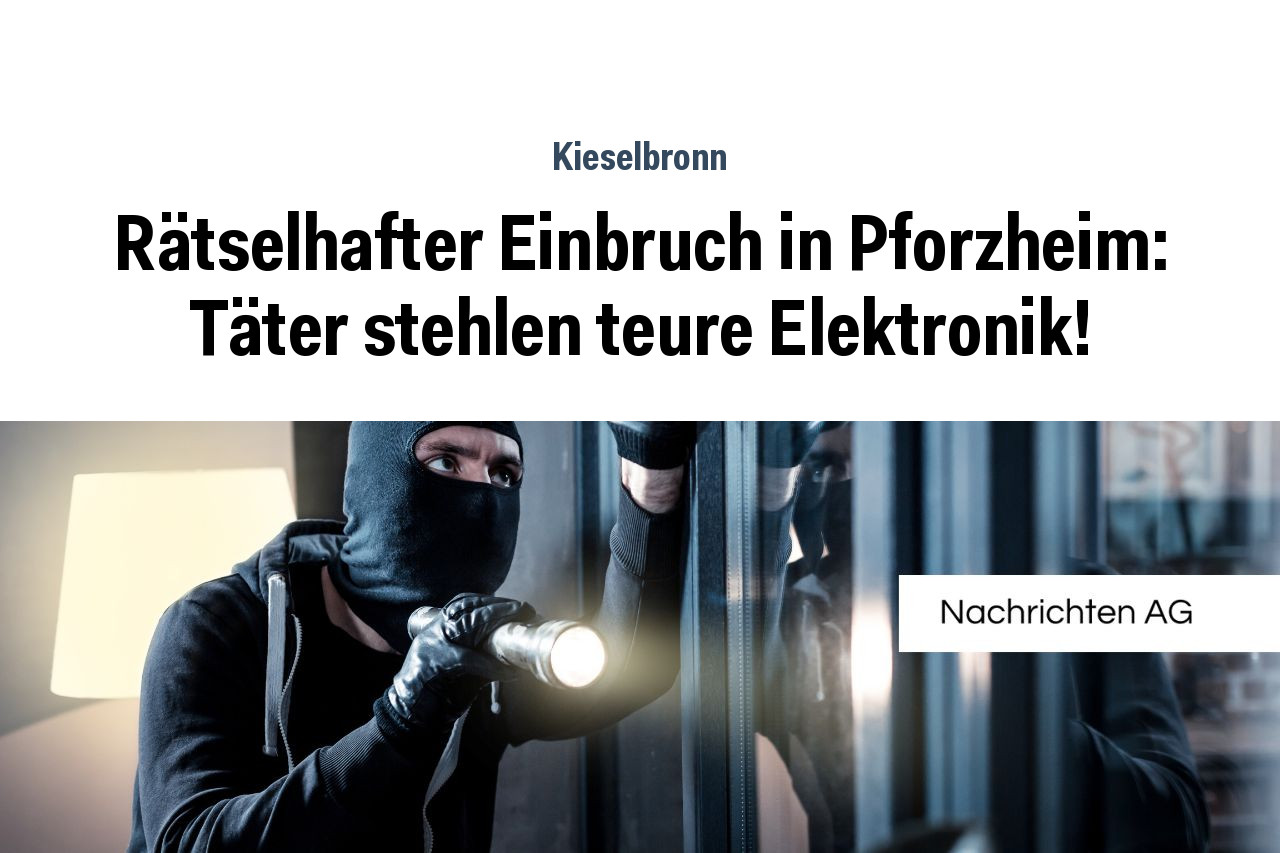 Rätselhafter Einbruch in Pforzheim: Täter stehlen teure Elektronik!