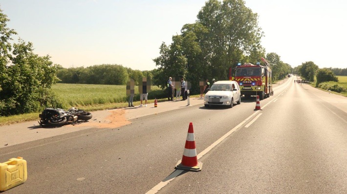 20-Jähriger Motorradfahrer bei Unfall in Mettmann schwer verletzt!