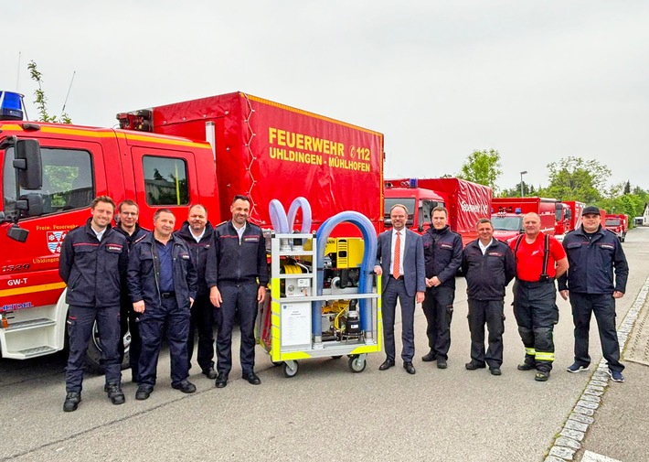 Neun neue Hochwasser-Pumpen für Feuerwehren im Bodenseekreis!