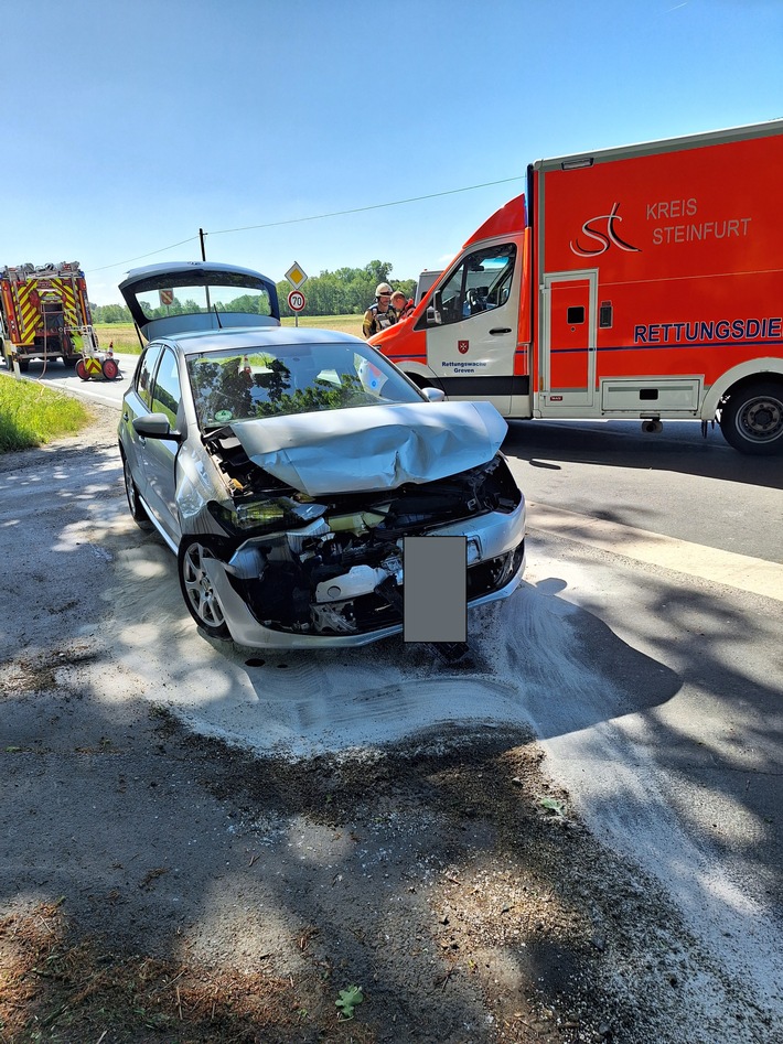Verkehrsunfall auf Telgter Straße: Person verletzt – Feuerwehr im Einsatz!