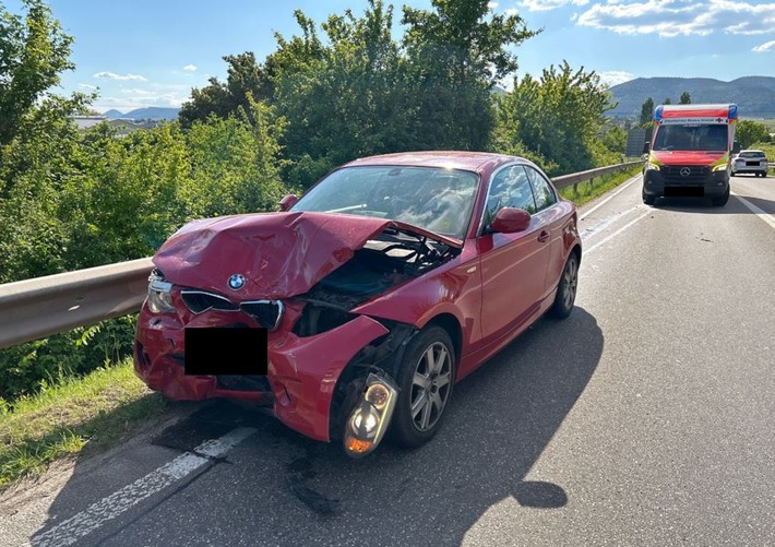Verkehrsunfall bei Edenkoben: Zwei Verletzte und 20.000 Euro Schaden!
