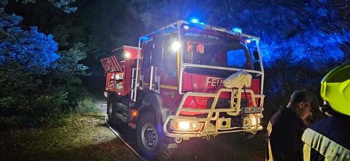 Waldbrand in Nideggen: Feuerwehr mit neuem Löschfahrzeug im Einsatz!