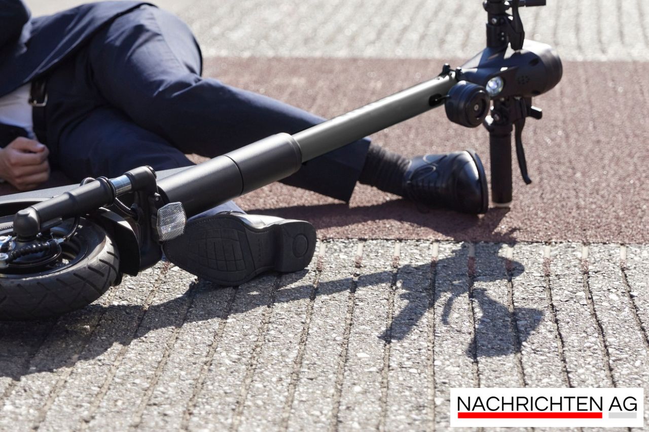 Jugendlicher E-Scooter-Fahrer bei Unfall schwer verletzt – L438 gesperrt!