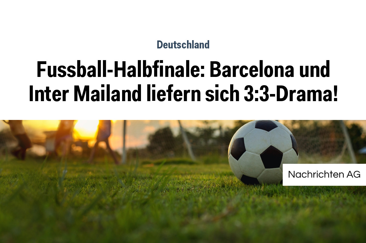 Fussball-Halbfinale: Barcelona und Inter Mailand liefern sich 3:3-Drama!