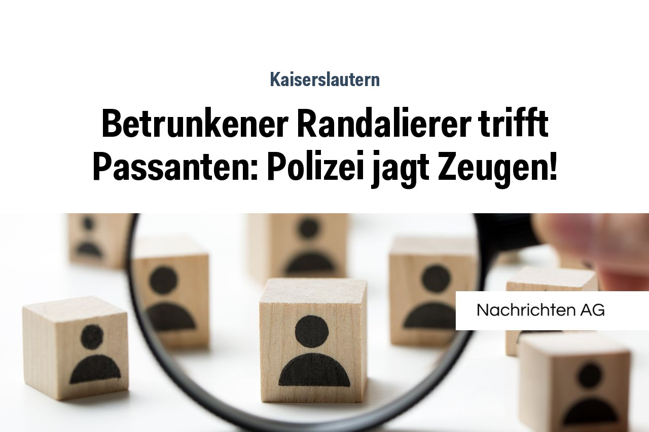 Betrunkener Randalierer trifft Passanten: Polizei jagt Zeugen!
