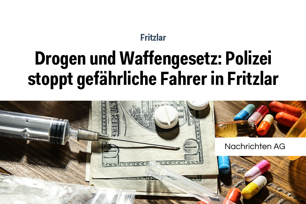 Drogen und Waffengesetz: Polizei stoppt gefährliche Fahrer in Fritzlar