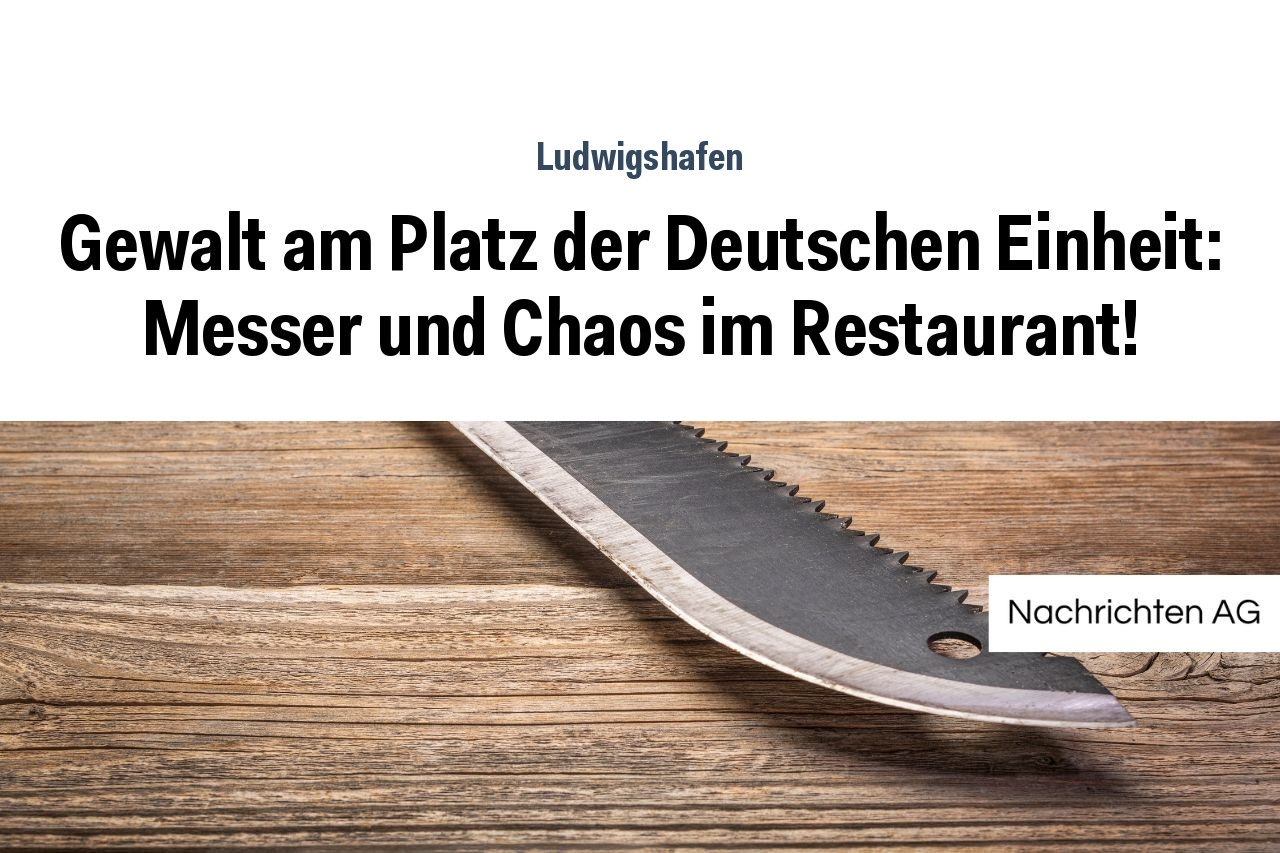 Gewalt am Platz der Deutschen Einheit: Messer und Chaos im Restaurant!