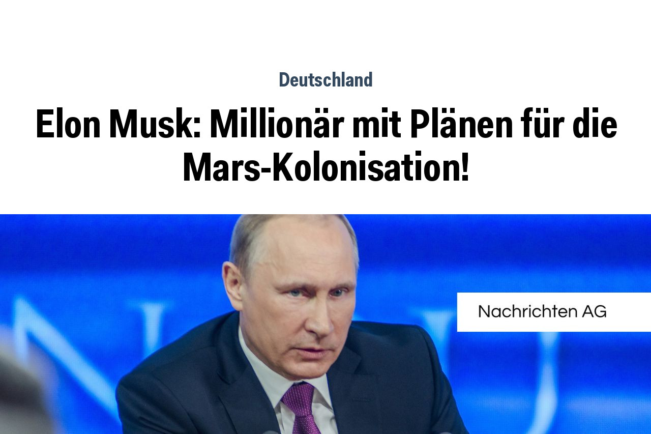 Elon Musk: Millionär mit Plänen für die Mars-Kolonisation!