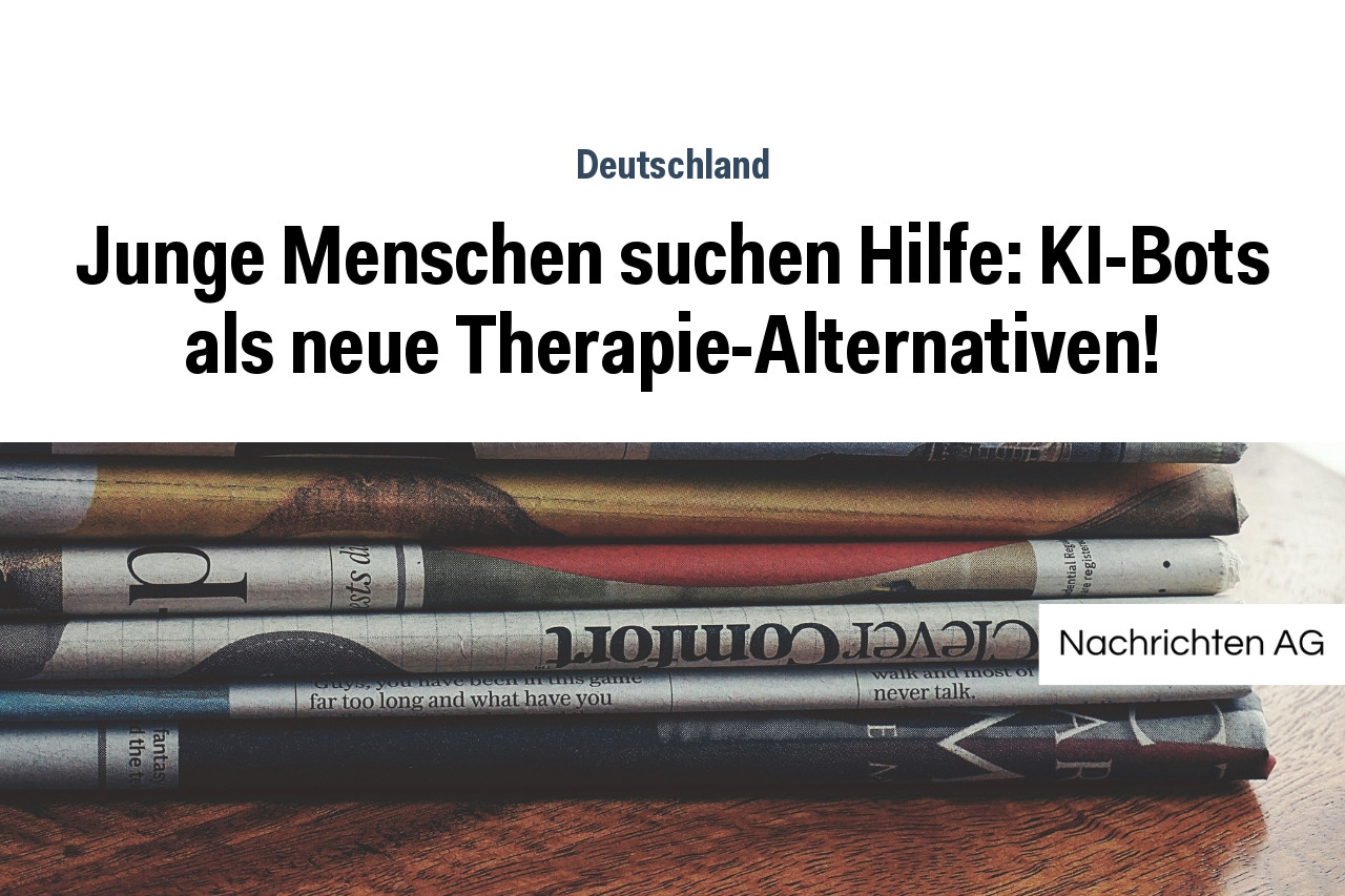 Junge Menschen suchen Hilfe: KI-Bots als neue Therapie-Alternativen!