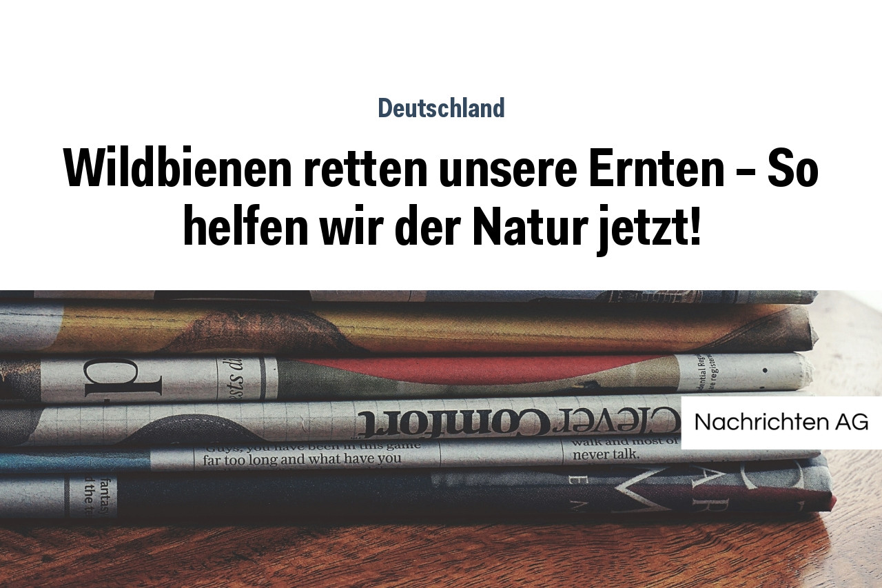 Wildbienen retten unsere Ernten – So helfen wir der Natur jetzt!