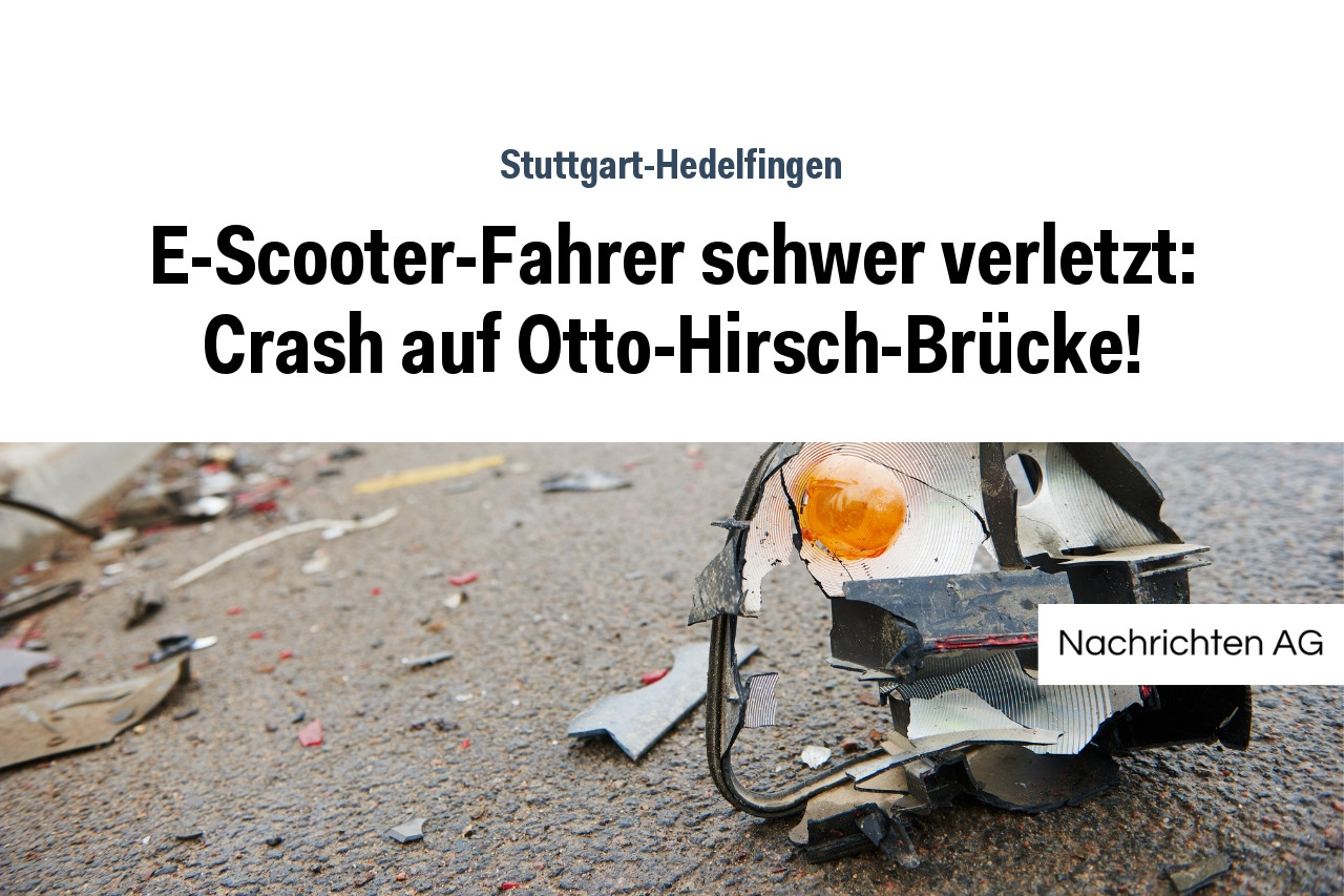E-Scooter-Fahrer schwer verletzt: Crash auf Otto-Hirsch-Brücke!