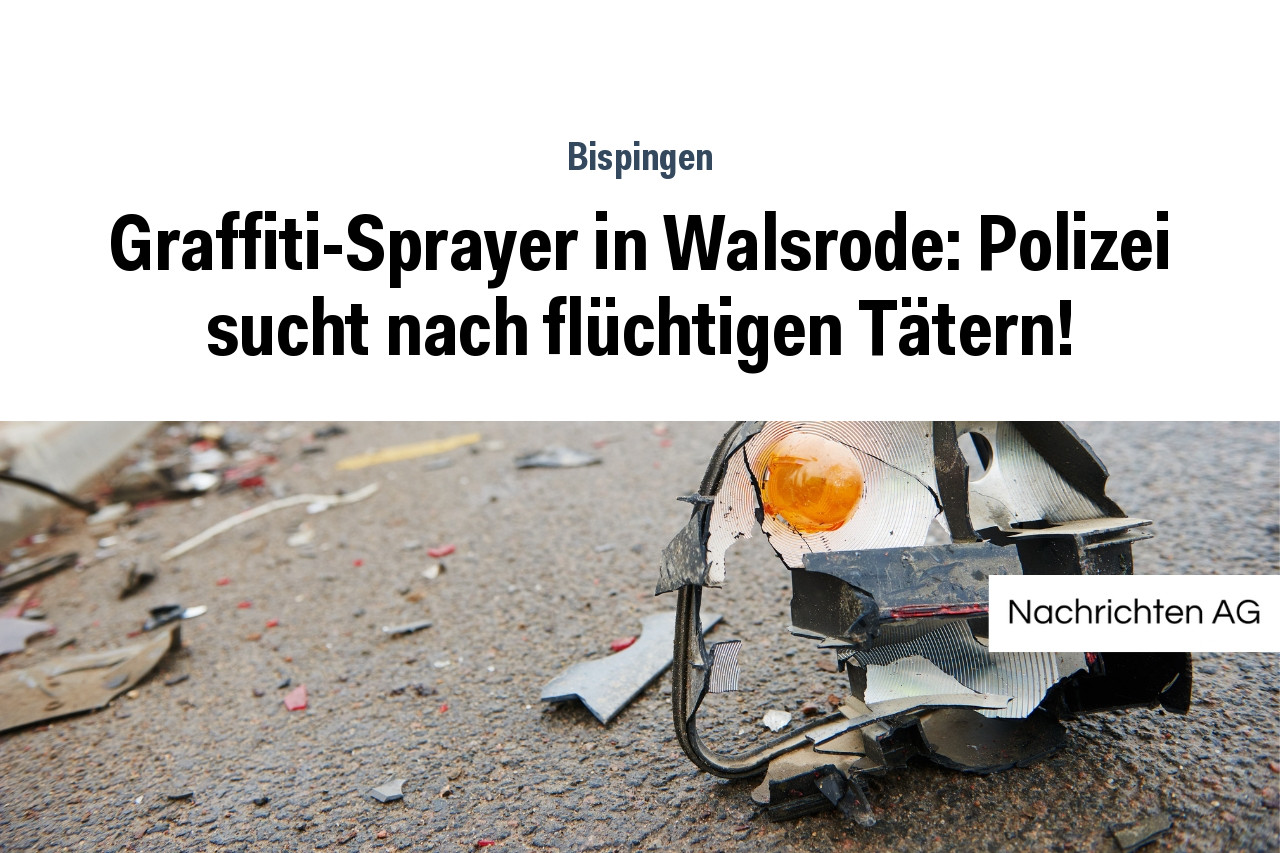 Graffiti-Sprayer in Walsrode: Polizei sucht nach flüchtigen Tätern!