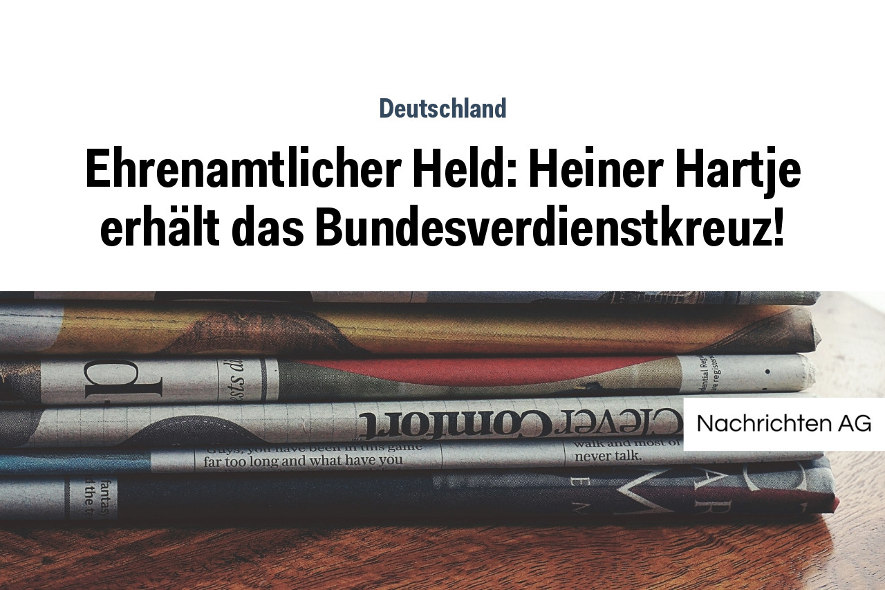 Ehrenamtlicher Held: Heiner Hartje erhält das Bundesverdienstkreuz!