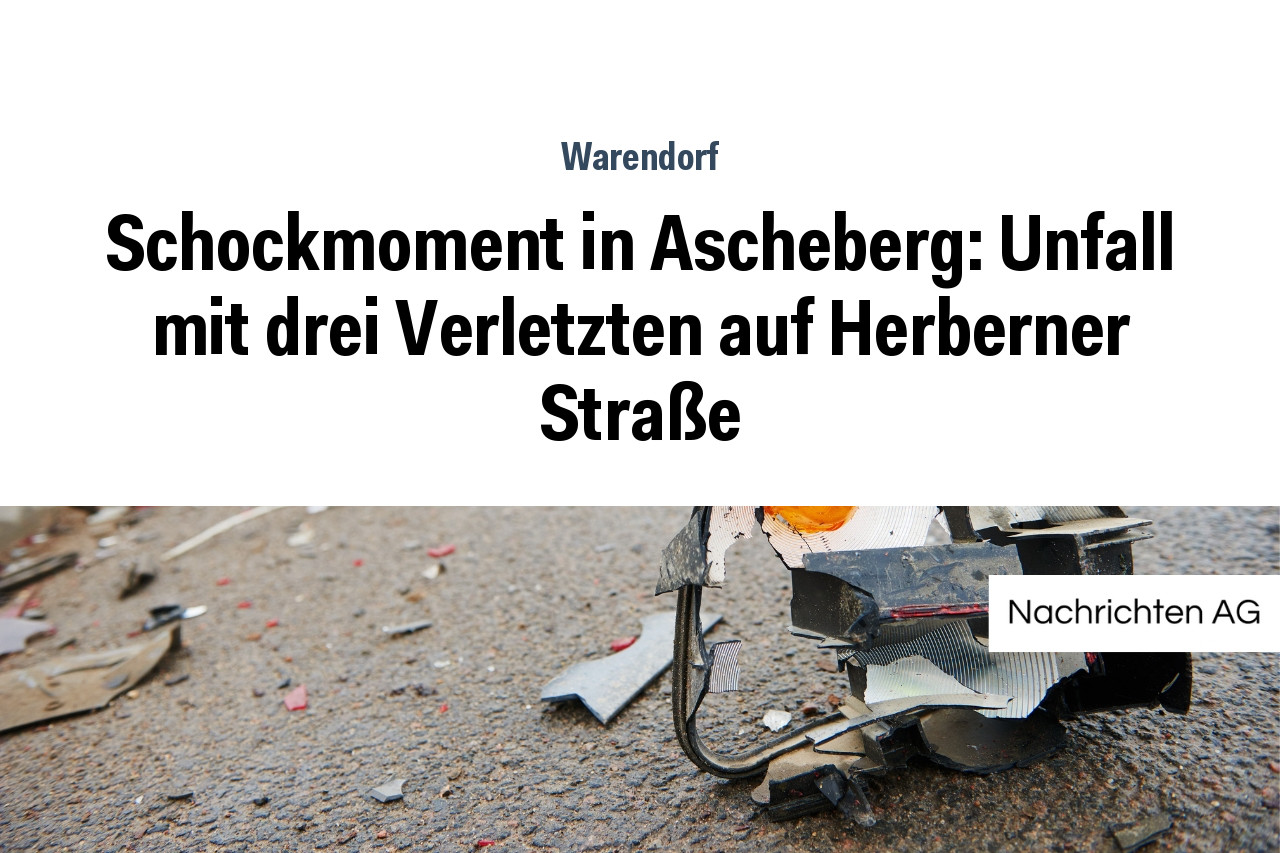 Schockmoment in Ascheberg: Unfall mit drei Verletzten auf Herberner Straße