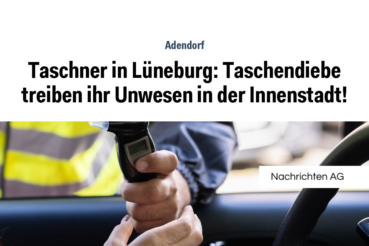 Taschner in Lüneburg: Taschendiebe treiben ihr Unwesen in der Innenstadt!