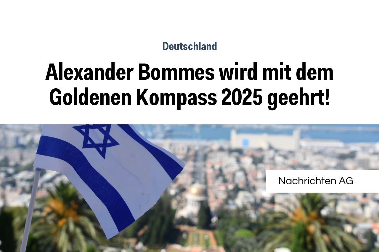 Alexander Bommes wird mit dem Goldenen Kompass 2025 geehrt!