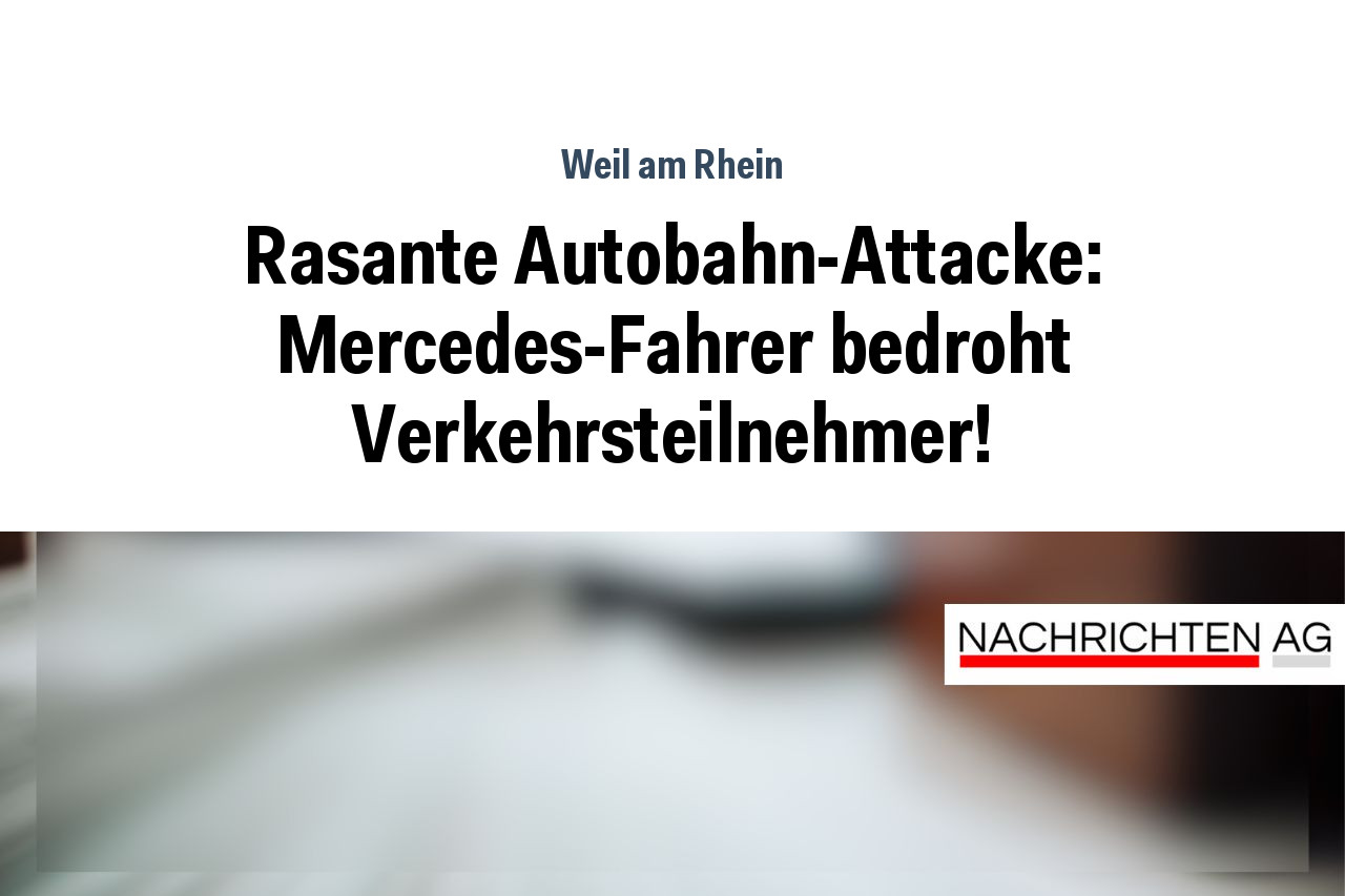 Rasante Autobahn-Attacke: Mercedes-Fahrer bedroht Verkehrsteilnehmer!