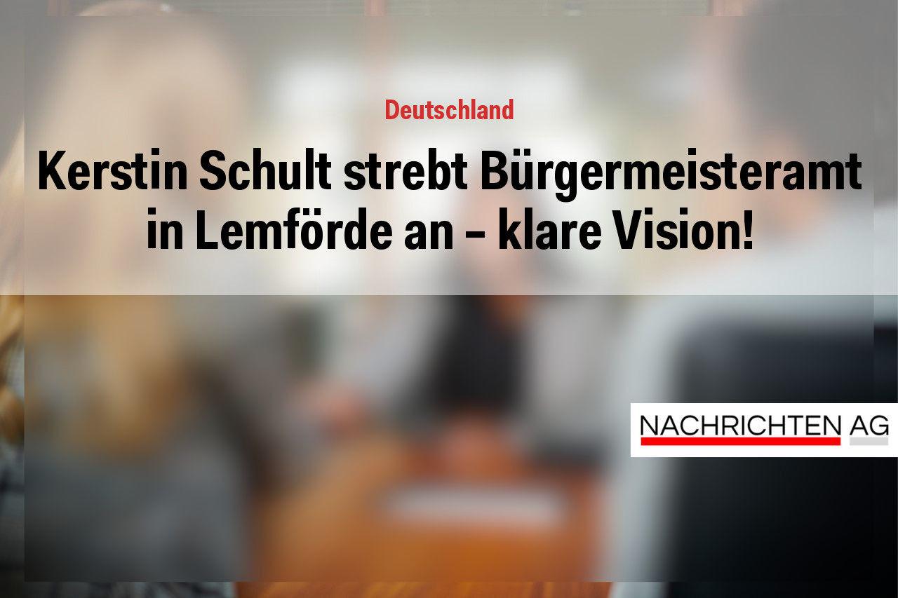 Kerstin Schult strebt Bürgermeisteramt in Lemförde an – klare Vision!
