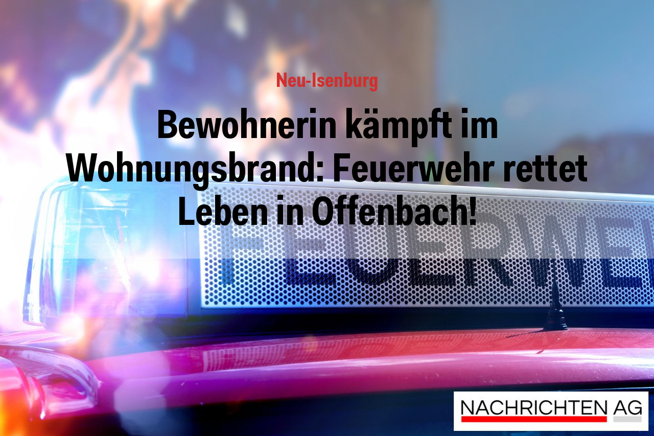 Bewohnerin kämpft im Wohnungsbrand: Feuerwehr rettet Leben in Offenbach!