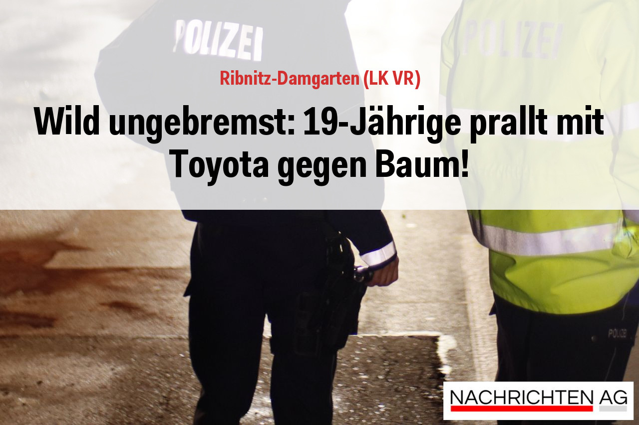 Wild ungebremst: 19-Jährige prallt mit Toyota gegen Baum!