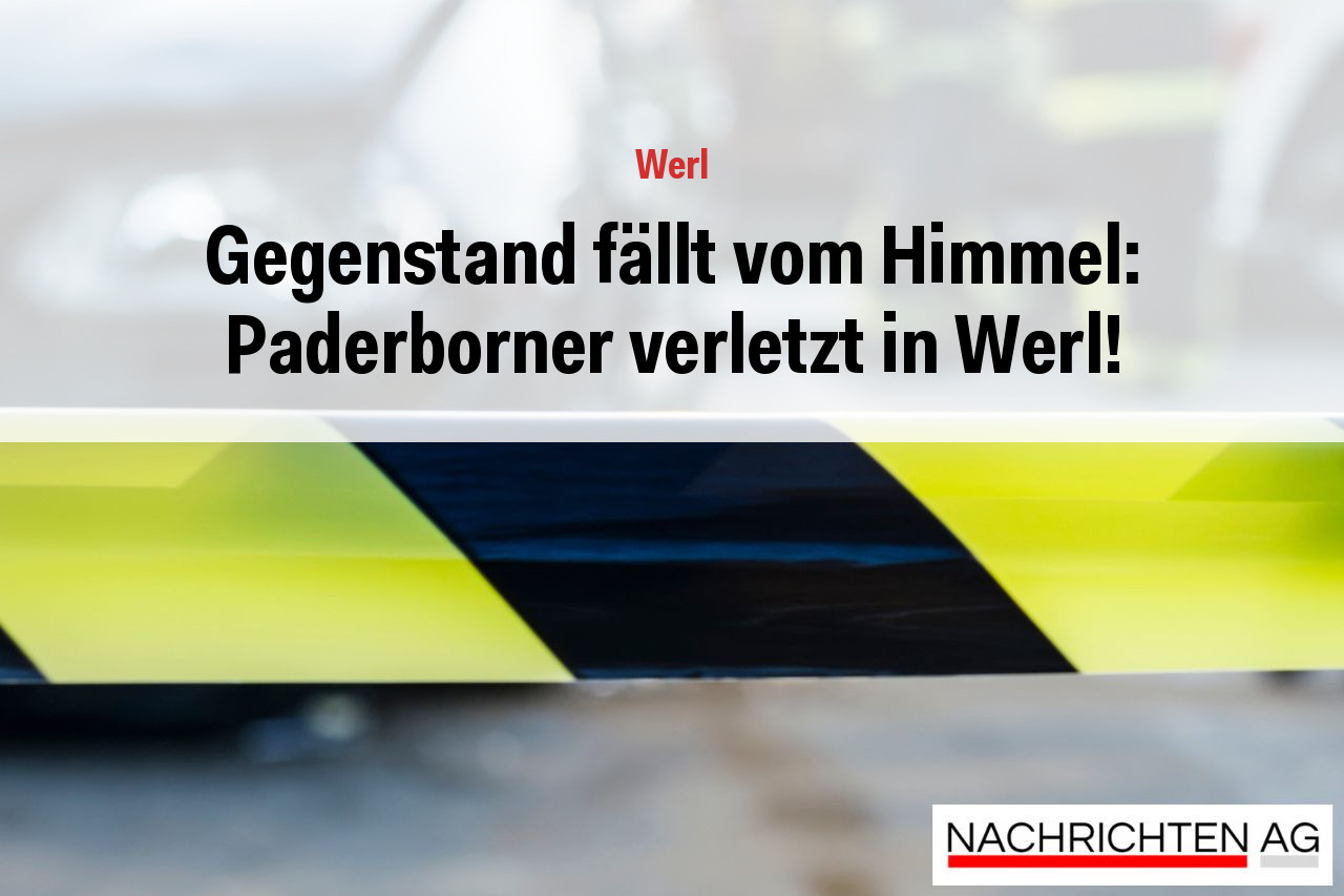 Gegenstand fällt vom Himmel: Paderborner verletzt in Werl!