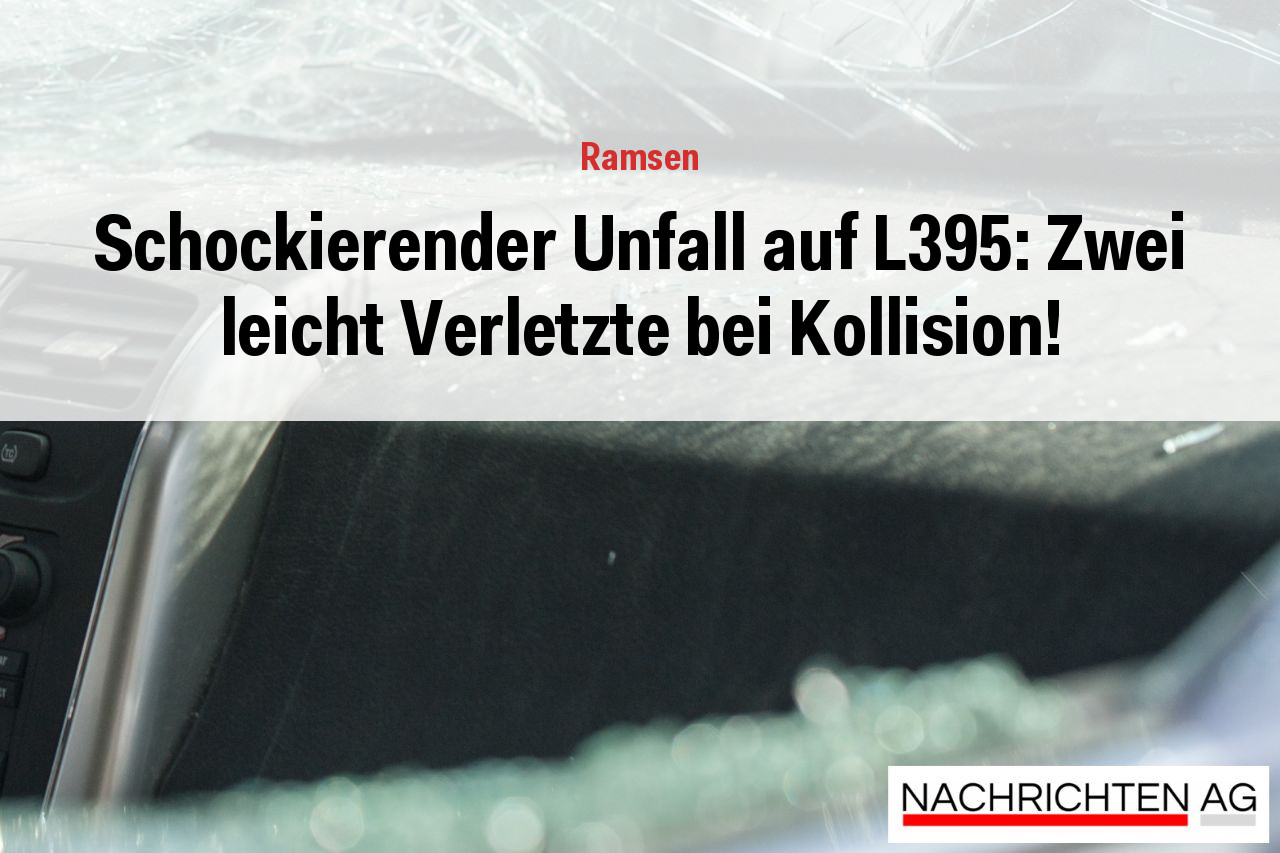 Schockierender Unfall auf L395: Zwei leicht Verletzte bei Kollision!
