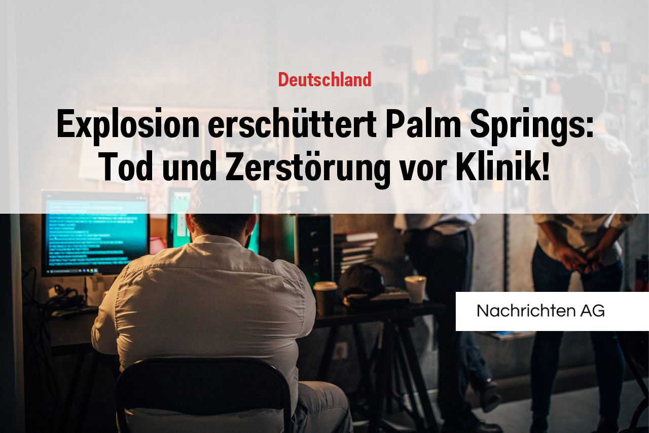 Explosion erschüttert Palm Springs: Tod und Zerstörung vor Klinik!
