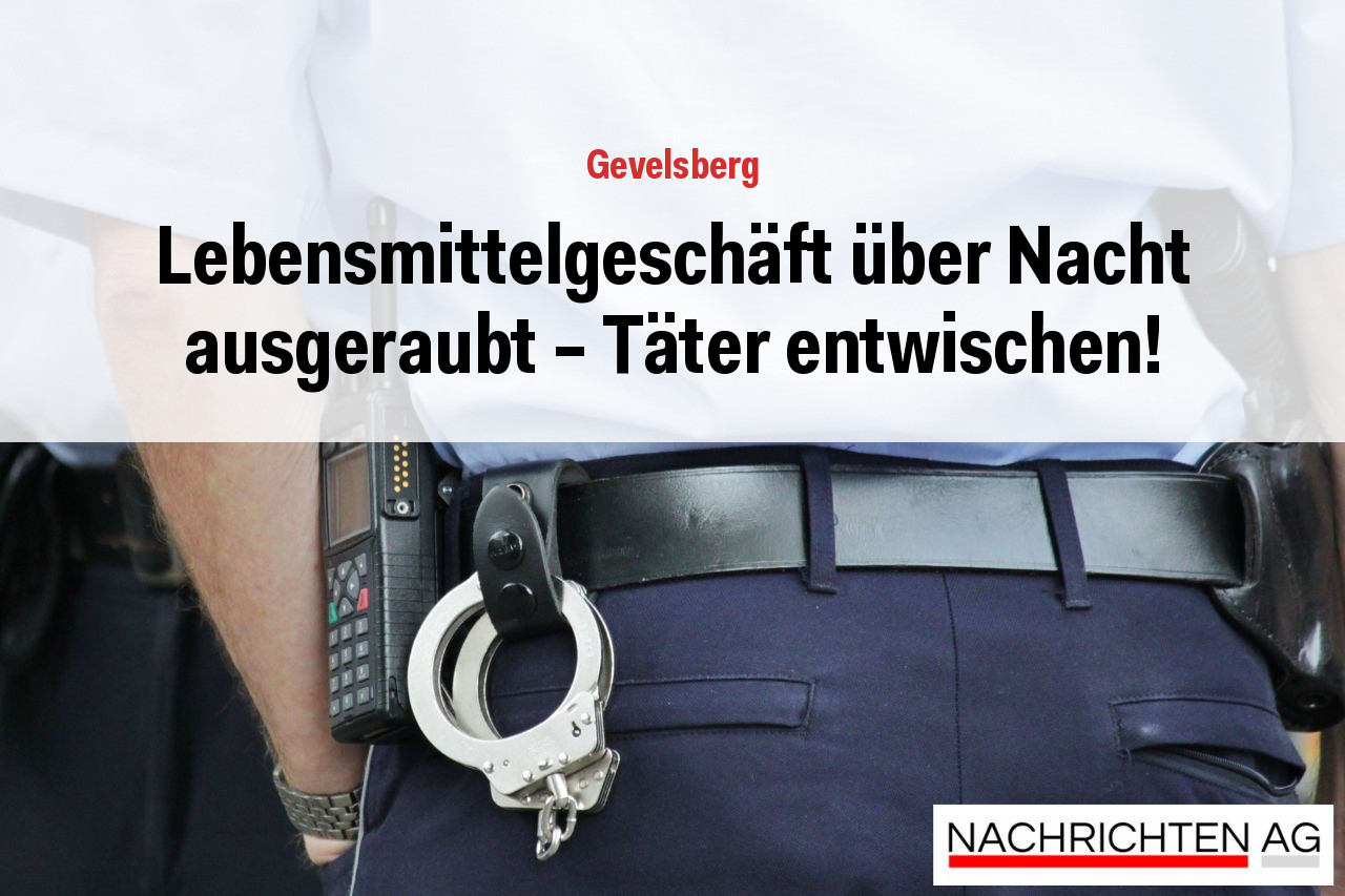 Lebensmittelgeschäft über Nacht ausgeraubt – Täter entwischen!