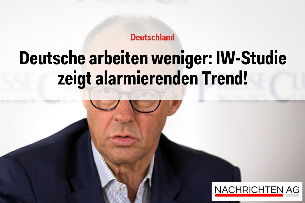 Deutsche arbeiten weniger: IW-Studie zeigt alarmierenden Trend!