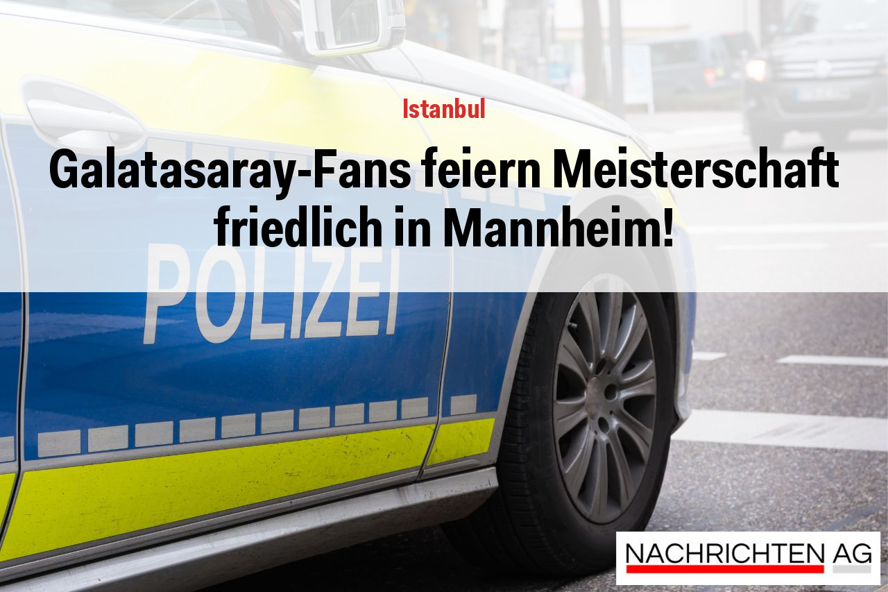 Galatasaray-Fans feiern Meisterschaft friedlich in Mannheim!