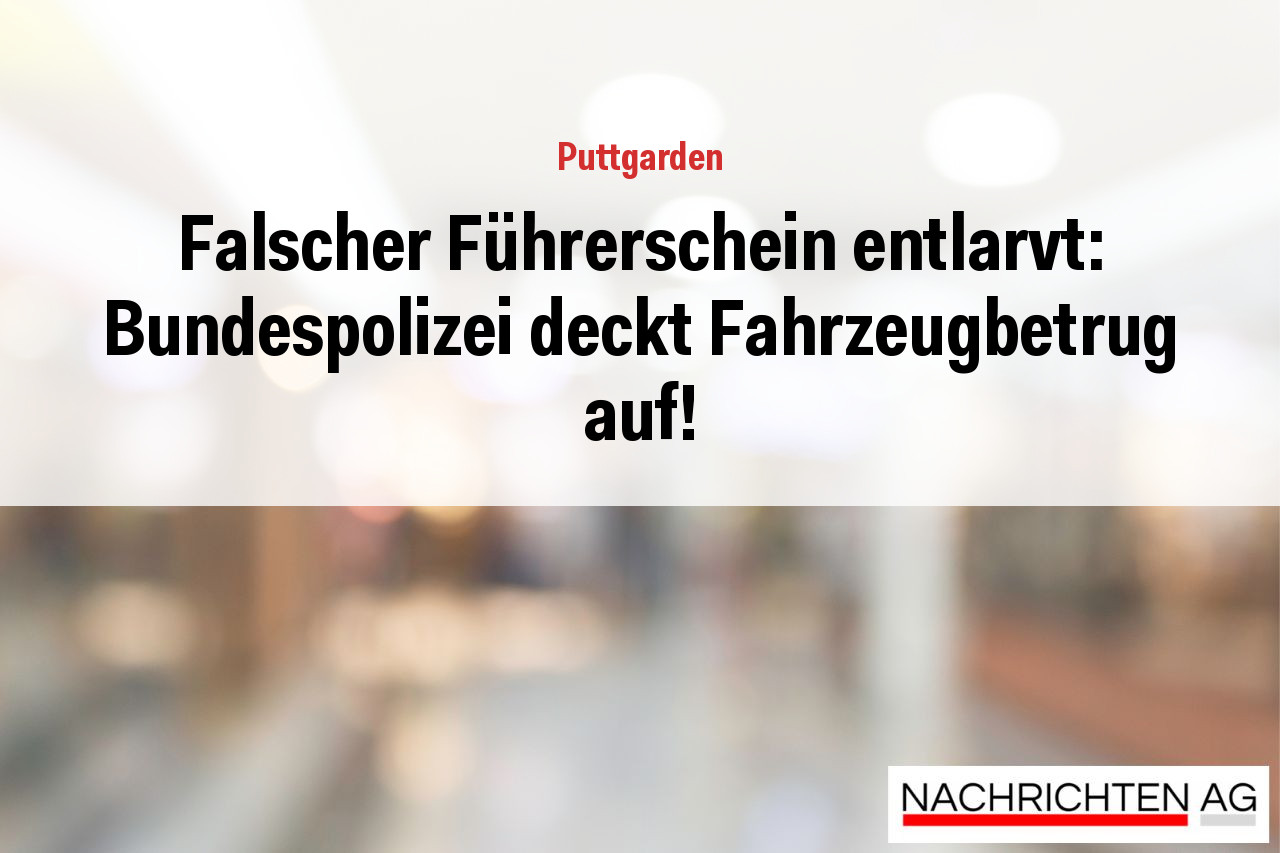 Falscher Führerschein entlarvt: Bundespolizei deckt Fahrzeugbetrug auf!