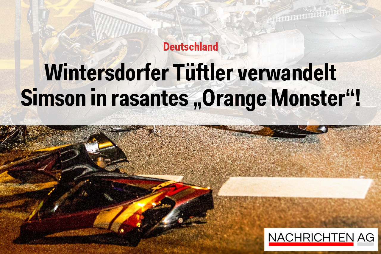 Wintersdorfer Tüftler verwandelt Simson in rasantes „Orange Monster“!