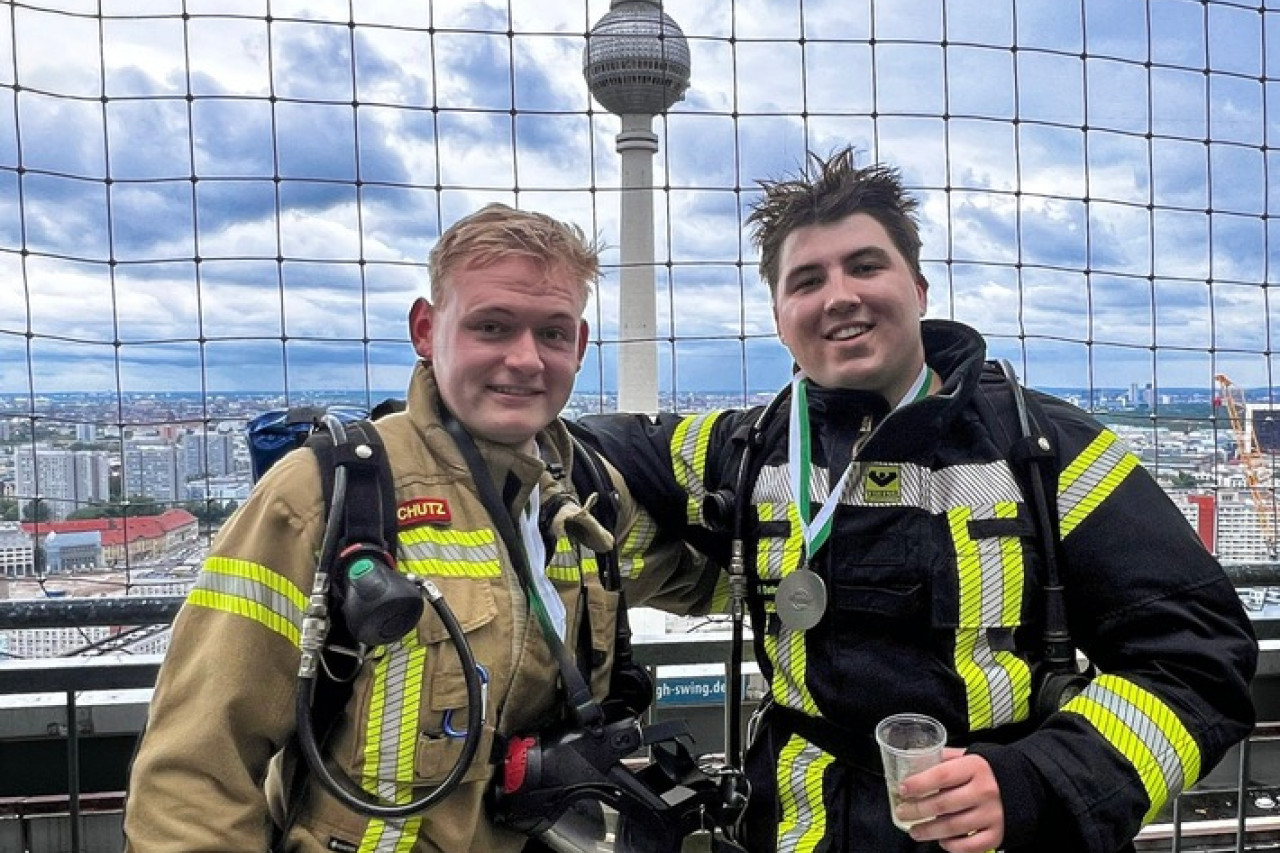Huntloser Feuerwehrmann meistert 770 Stufen im Berliner Wettlauf