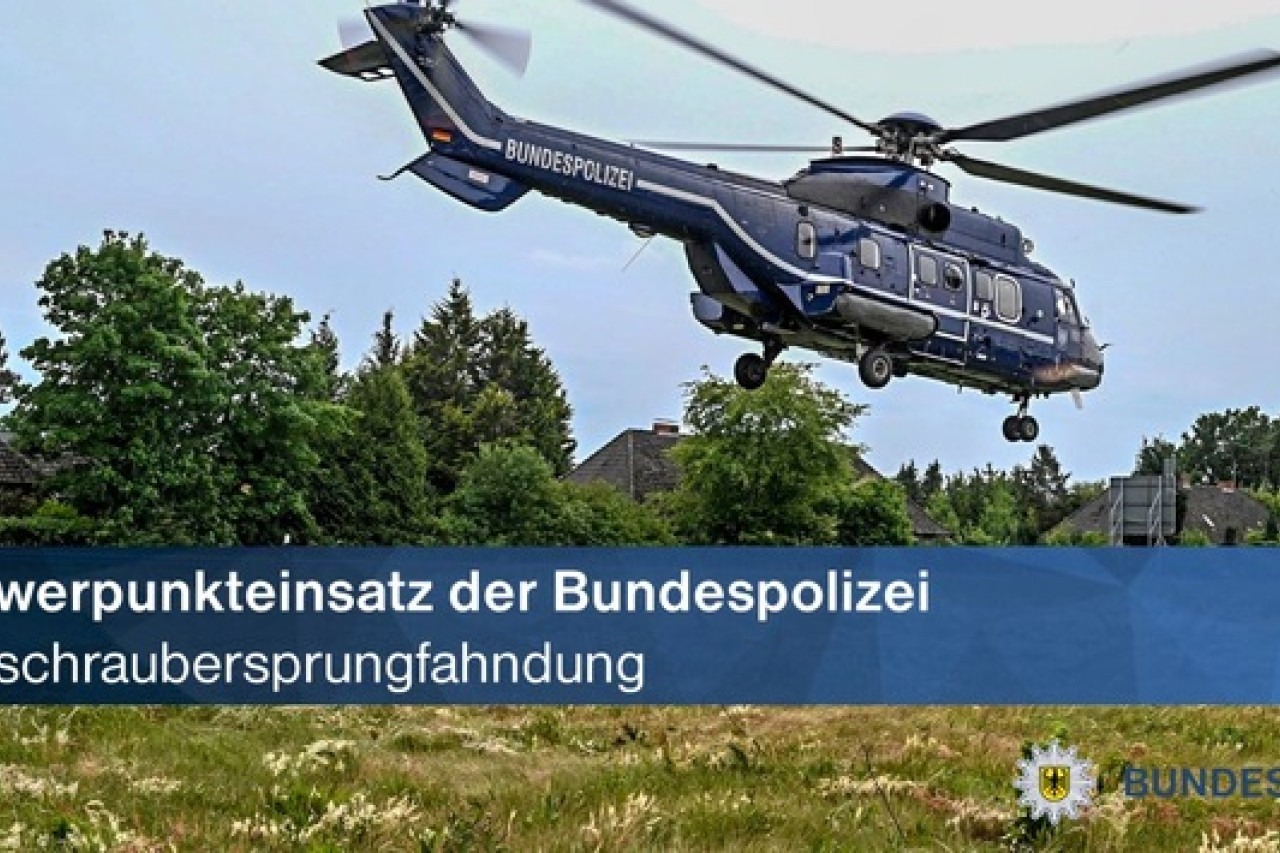 Bundespolizei setzt Hubschrauber zur Grenzüberwachung ein!