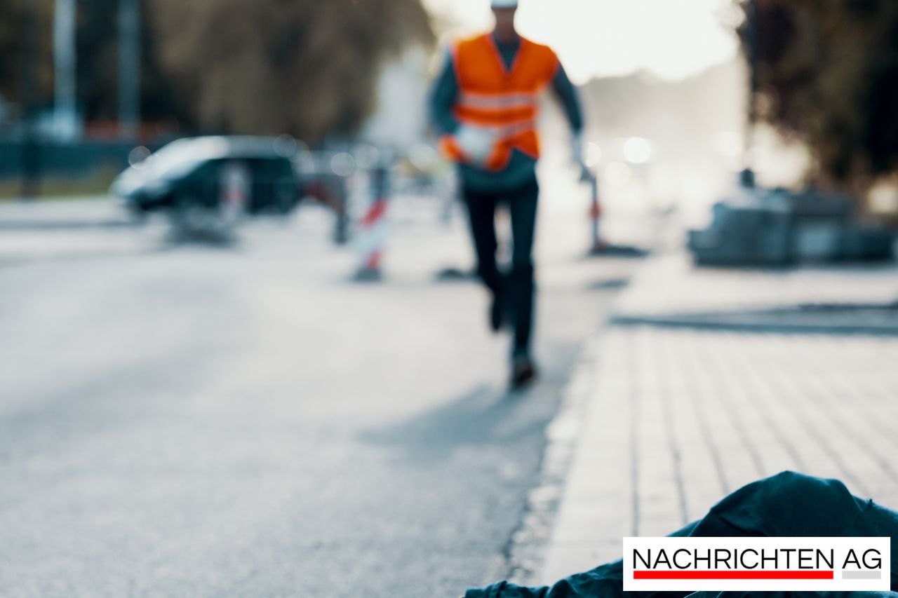 Verkehrsunfall auf HTS: Fahrer flüchtet nach Kollision mit Baustelle!
