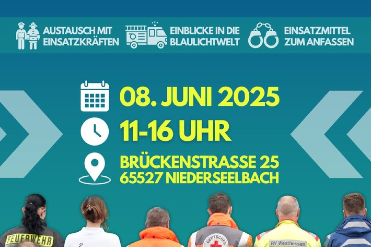 Polizei und Feuerwehr laden zur Blaulichtmeile nach Niedernhausen ein!