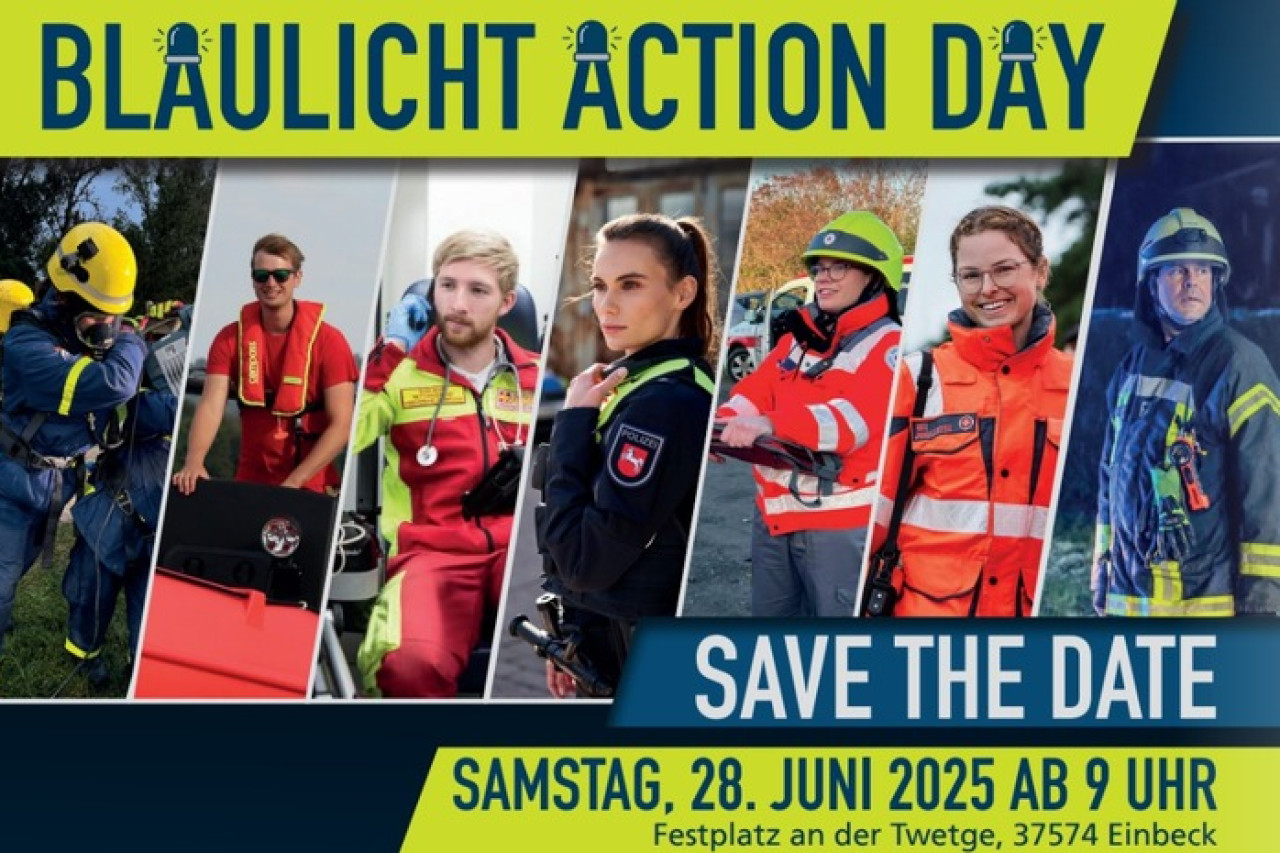 Blaulicht-Action-Day: Sei dabei in Einbeck am 28. Juni 2025!