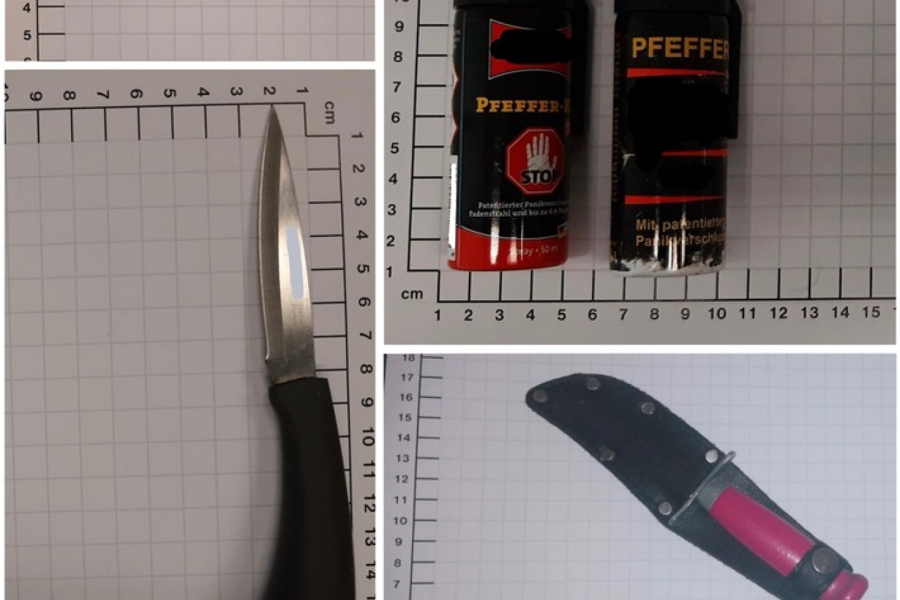 Bundespolizei sichert Messer und Pfeffersprays in Essener Bahnhöfen