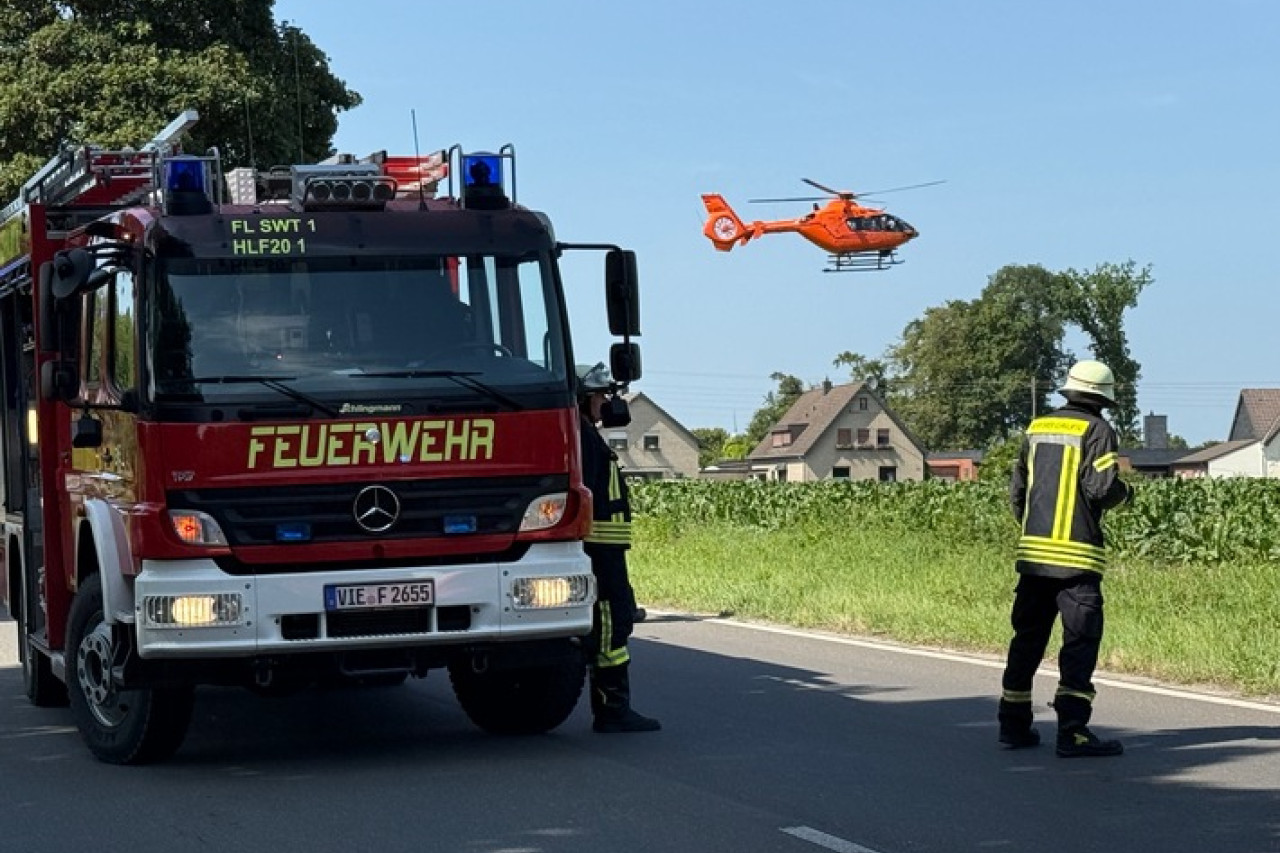 Schwerer Unfall in Hehler: Motorradfahrer kämpft um sein Leben!