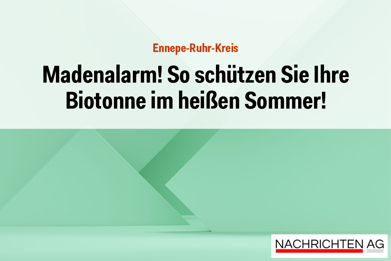 Madenalarm! So schützen Sie Ihre Biotonne im heißen Sommer!