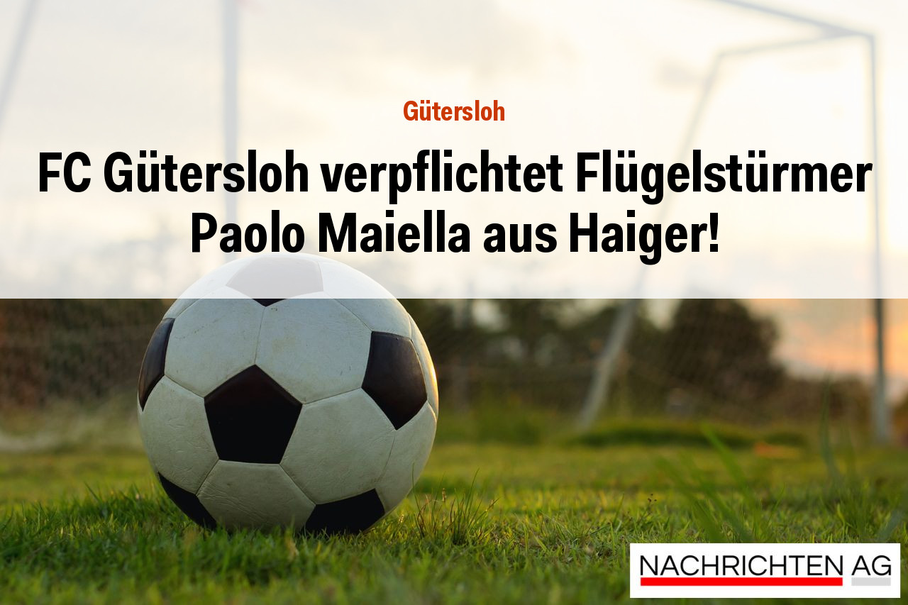 FC Gütersloh verpflichtet Flügelstürmer Paolo Maiella aus Haiger!