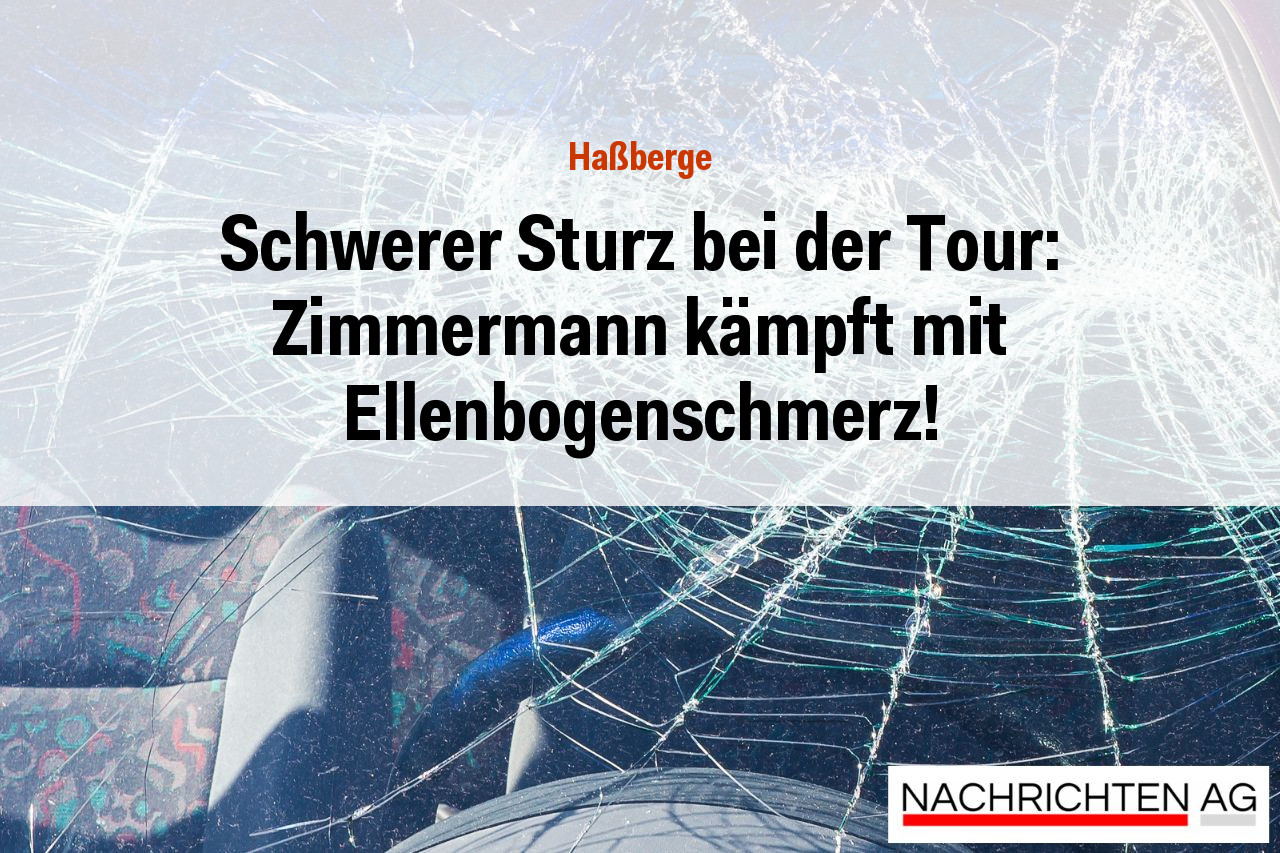 Schwerer Sturz bei der Tour: Zimmermann kämpft mit Ellenbogenschmerz!