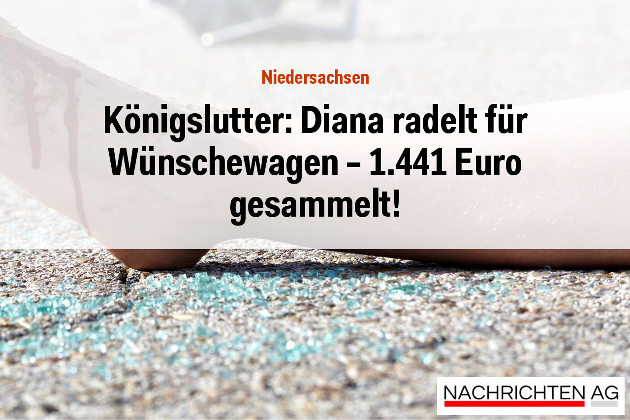 Königslutter: Diana radelt für Wünschewagen – 1.441 Euro gesammelt!