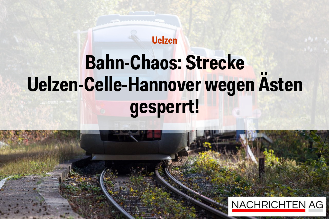Bahn-Chaos: Strecke Uelzen-Celle-Hannover wegen Ästen gesperrt!