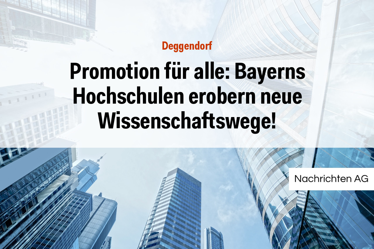 Promotion für alle: Bayerns Hochschulen erobern neue Wissenschaftswege!