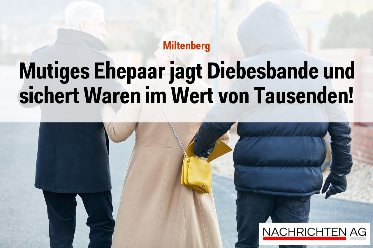 Mutiges Ehepaar jagt Diebesbande und sichert Waren im Wert von Tausenden!