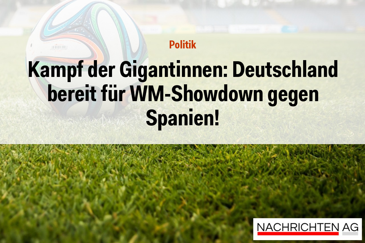 Kampf der Gigantinnen: Deutschland bereit für WM-Showdown gegen Spanien!