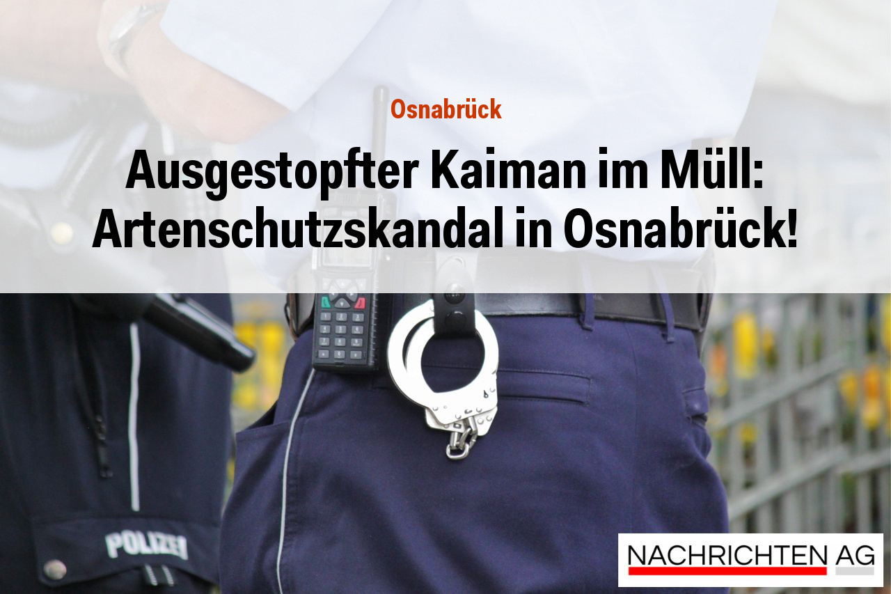 Ausgestopfter Kaiman im Müll: Artenschutzskandal in Osnabrück!