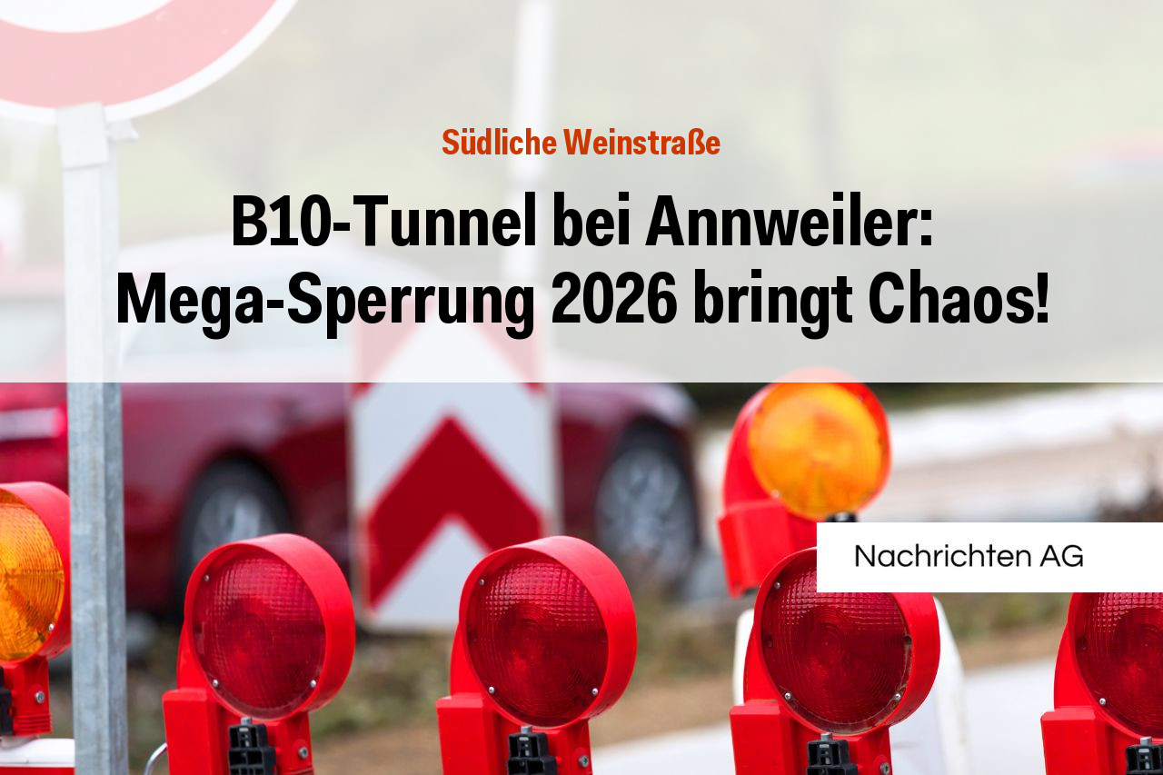  B10-Tunnel bei Annweiler: Mega-Sperrung 2026 bringt Chaos! Bildidee 